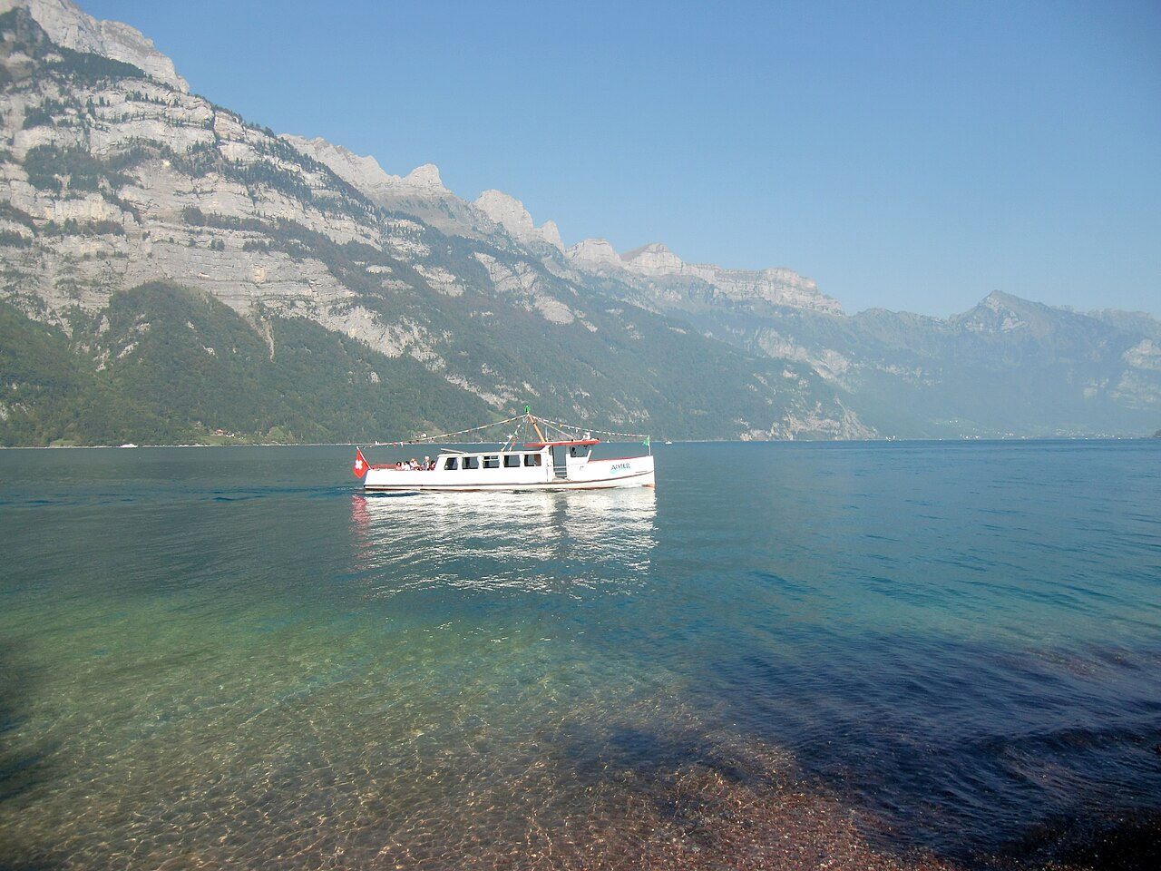 Ausflugsschiff Alvier auf dem Walensee